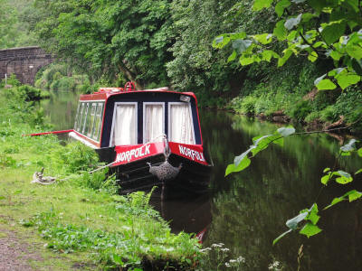 Moorings on the Rochdale Canal