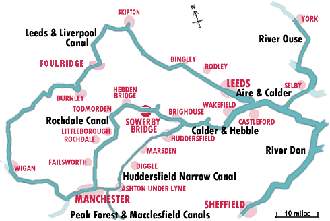 Yorkshire Canal Map