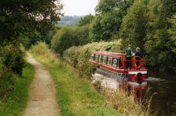 On the way out of Huddersfield on a one way boating holiday via the Huddersfield Narrow Canal