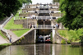 Yorkshire canal holiday, Bingley 5 Rise