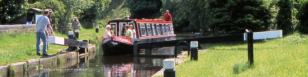 Narrow boat near Todmorden