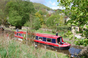 Above Hebden Bridge on a weekend hire boat break in Yorkshire