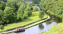 Lob Mill near Todmorden on the Rochdale Canal