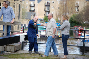 Lock training with Shire Cruisers, Sowerby Bridge