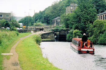 Littleborough flight, Rochdale Canal on the Northern Pennine Ring