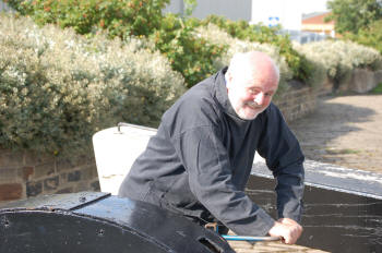 Working the locks on the Calder & Hebble Navigation