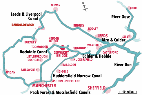 Yorkshire Canal Map